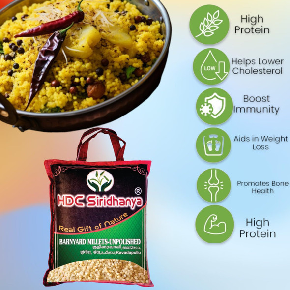 HDC Siridhanya Unpolished and Organic 5 Positive Millets(Unpolished and organic 500gx7 millet)|8.51 lbs