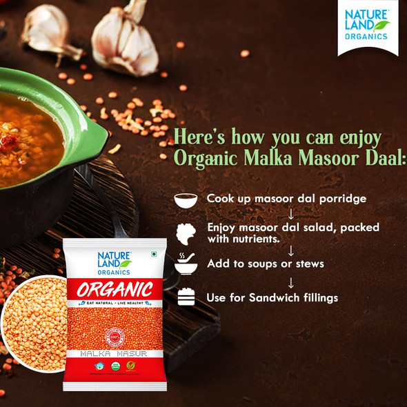 Malka Masoor Dal/Red Masoor Dal|1000gm|2.43 lbs