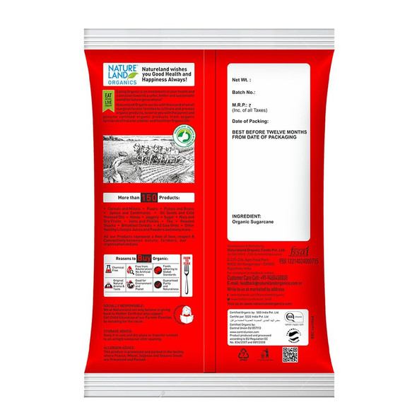 Natureland Organics Brown Sugar|1 kg|2.43 lbs