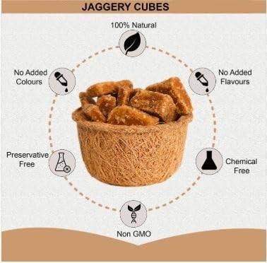 Organic Jaggery Cubes|500gm|1.22 lbs
