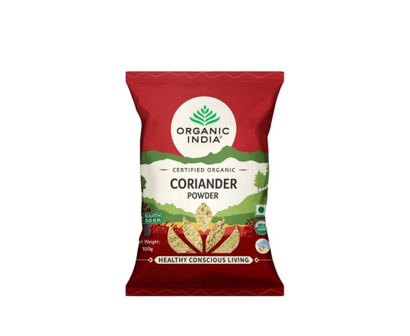 ORGANIC INDIA Organic Coriander Powder|100gm|3.53 Oz