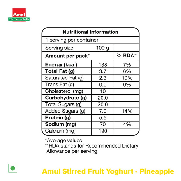 Epigamia Fruit Yogurt Mango, 75g |50% Offer Pack