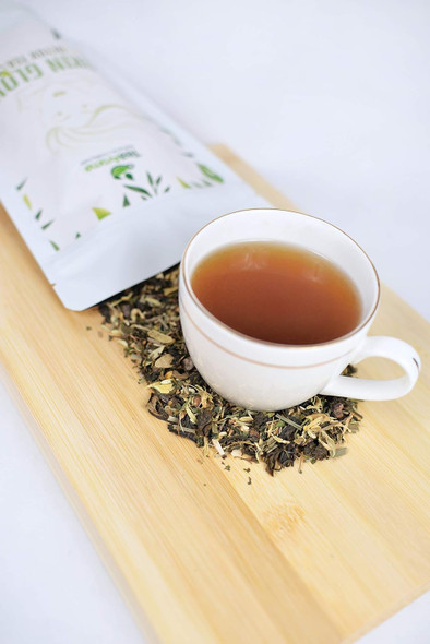 Tea Aroma - Skin Glow Detox Organic Green Tea for Weight Management & Detoxification | Rich in Antioxidants, 100g|3.52Oz|0.22lbs