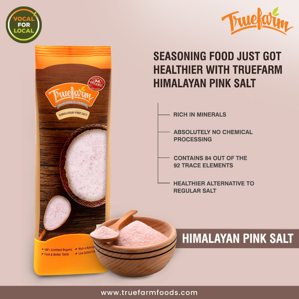 Truefarm Foods | Himalayan Pink Salt 500g | 17.64 Oz | 1.1 lbs
