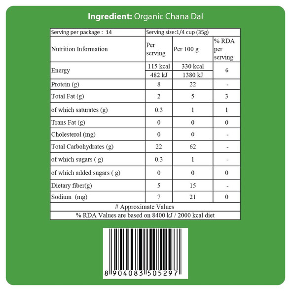 24 Mantra Organic Unpolished Kabuli Chana/White Chickpeas/Chole - 500gms | Pack of 1 | Chemical Free & Pesticides Free | Adds Variety to Your menu | Goodness Intact|17.6Oz|1.1lbs