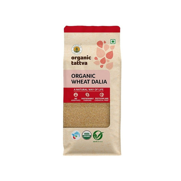 Organic Tattva Wheat Organic Daliya|17.6Oz|1.1lbs