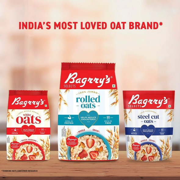Bagrry's 100% Jumbo Rolled Oats|1000g|35.27 oz [Fit Tuber Recs]