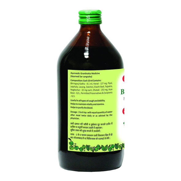 Baidyanath Asli Ayurved Bhringrajasava Liquid Syrup | 450 Ml | 15.22 fl oz [Fit Tuber Recs]