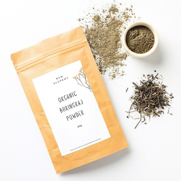 RAW ALCHEMY Organic Bhringraj Powder|3.52Oz|0.22lbs