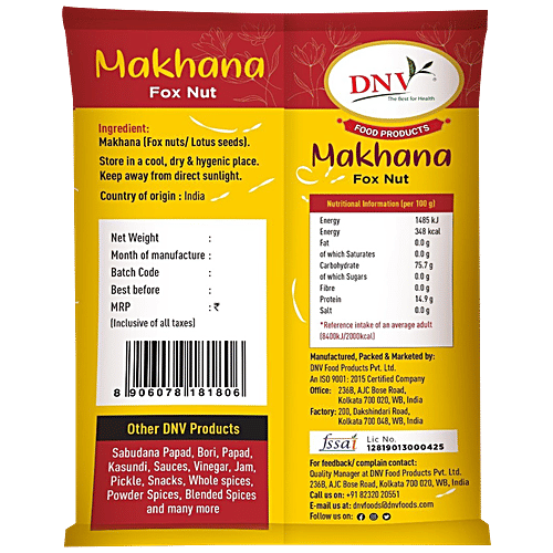 Fox Nut/Makhana - Rich In Calcium & Antioxidants|200 g|7.05 oz [Fit Tuber Recs]