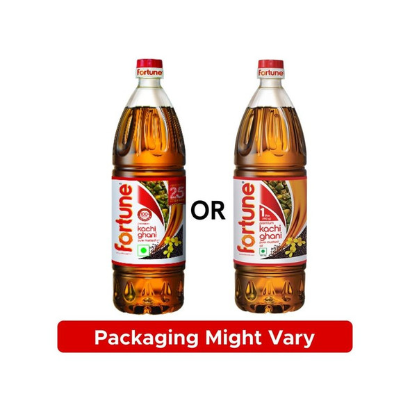 Fortune Premium Kachi Ghani Pure Mustard Oil | 910 g | 32.13 oz [Fit Tuber Recs]