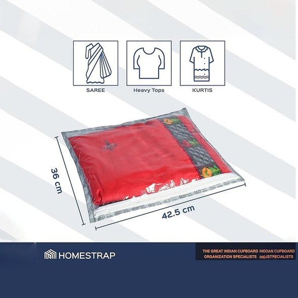 Homestrap Saree Cover|10 pieces, 1 pack (10 pieces)|10 pieces, 1 pack (10 pieces) [Fit Tuber Recs]