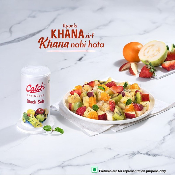 Catch Sprinklers - Black Salt (Kala Namak)|200g|7.05 oz [Fit Tuber Recs]