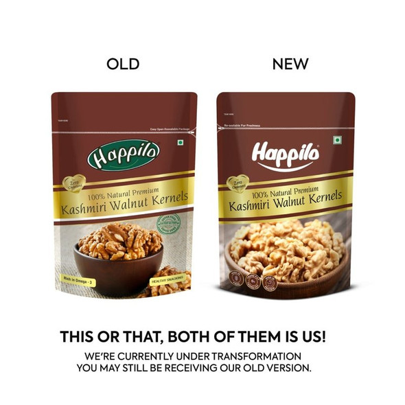 Happilo Premium Natural Kashmiri Premium Walnut Kernels|200 g|7.05 oz [Fit Tuber Recs]