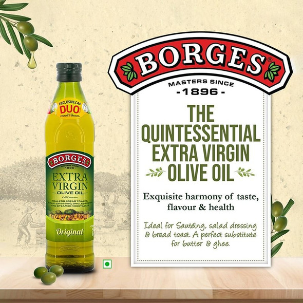 Borges Extra Virgin Olive Oil | 500 ml | 16.91 fl oz [Fit Tuber Recs]