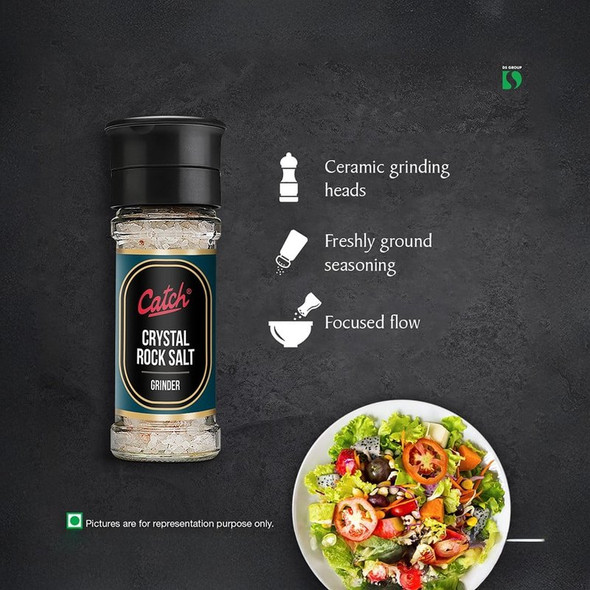 Catch Crystal Rock Salt Grinder|100g|3.53 oz [Fit Tuber Recs]