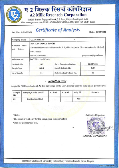 GAVYAMART Indian Cow's Pure Desi Ghee | Oldest Indian Bread Kankrej cow's a2 Ghee Glass Jar | Pure, Natural & Healthy | Lab Tested | 1 Liter | 33.81 fl oz [Fit Tuber Recs]