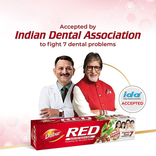 Dabur Red Herbal Toothpaste|300 g|10.58 oz [Fit Tuber Recs]