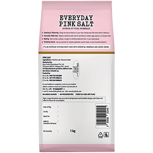 Everyday Pink Salt|1 Kg|35.27 oz [Fit Tuber Recs]