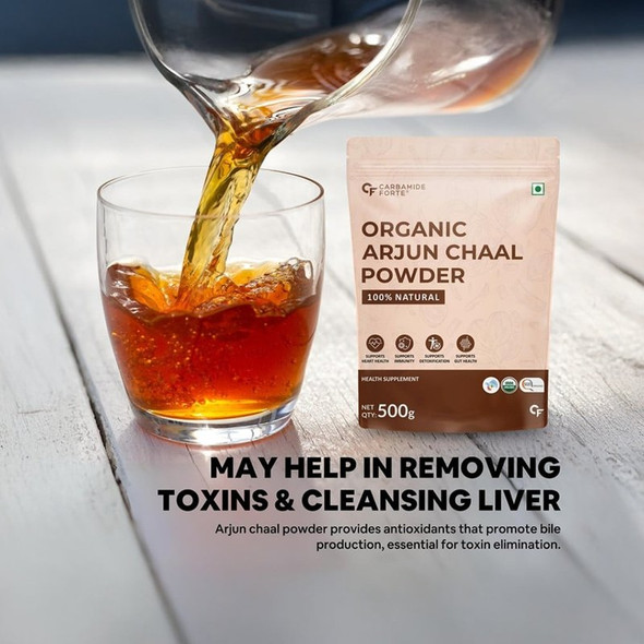 Carbamide Forte Organic Arjun Chaal Powder|500g|17.64 oz [Fit Tuber Recs]