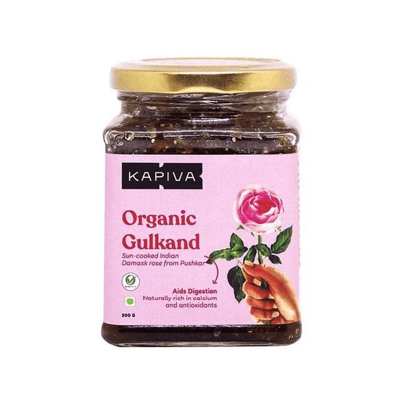 Kapiva Organic Gulkand|300 g|10.58 oz [Fit Tuber Recs]