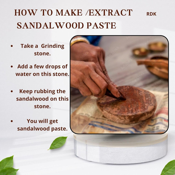 RDK Original Sandalwood Sticks Scented Processed Mysore Natural Chandan Wood Lakdi for Pooja Tilak Havan & Beauty | 50-60 Grams | 1.76 oz [Fit Tuber Recs]