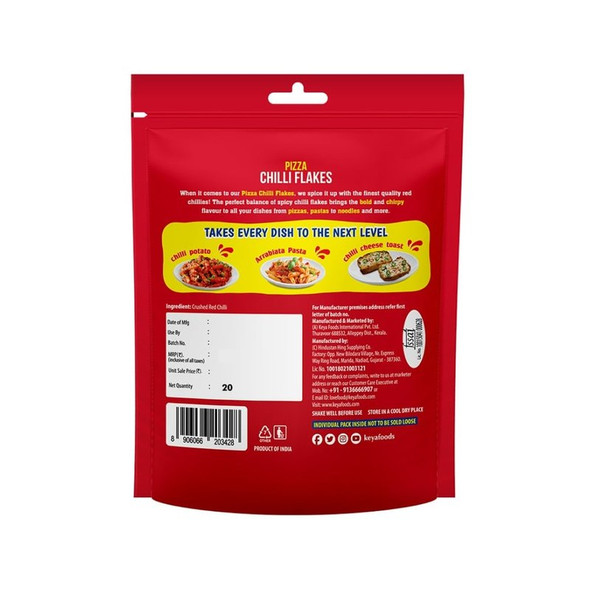 Keya Pizza Chilli Flakes Multipack|20 g|0.71 oz [Fit Tuber Recs]