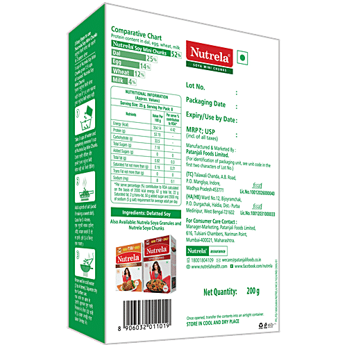 Soya Mini Chunks|200 g|7.05 oz [Fit Tuber Recs]