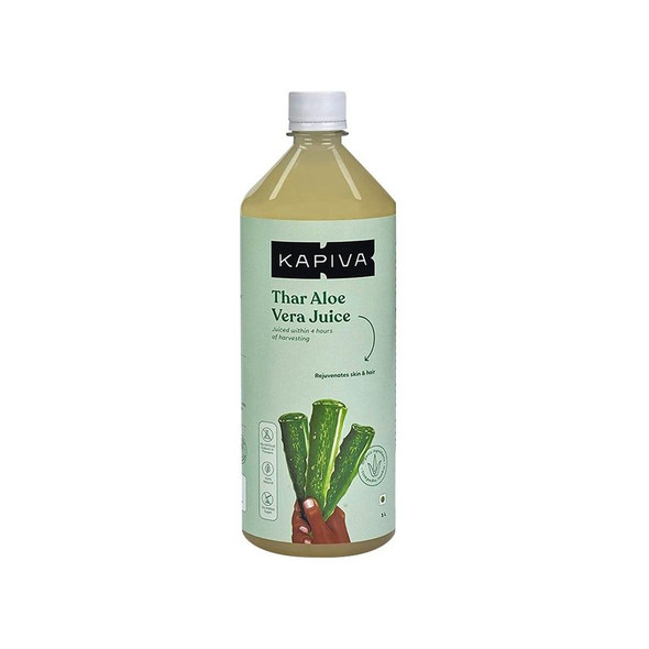 Kapiva Thar Aloe Vera Herbal Juice|1 l, 1 ltr|33.81 fl oz [Fit Tuber Recs]