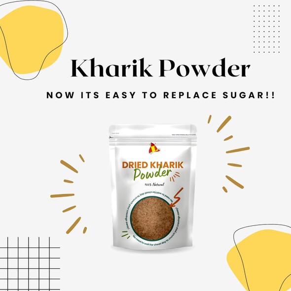 Leeve Dry Fruits Brand Fresh Dry Black Dates Powder | Natural Sweetener | Kali Kharik Khajoor Date Powder | 400 Gms | 14.11 oz [Fit Tuber Recs]