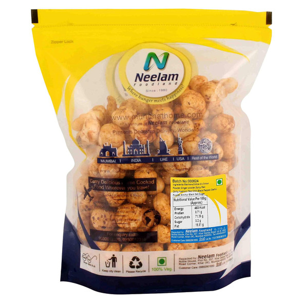 Neelam Foodland Roasted Makhana, Masala | 70 gm | 2.47 oz [Fit Tuber Recs]