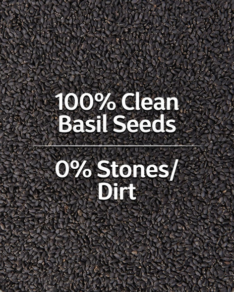 True Elements Basil Seeds - Sabja Seeds | Beat The Summer Heat | High Fibre and Omega 3 | Seeds for Eating | Weight Management | 250g | 8.82 oz [Fit Tuber Recs]