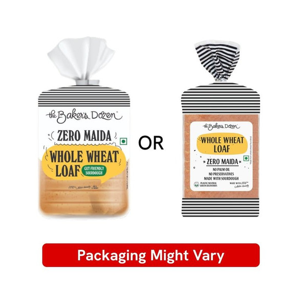 The Baker's Dozen 100% Whole Wheat Bread - Sourdough|400 g|14.11 oz [Fit Tuber Recs]