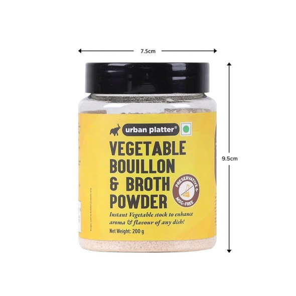Urban Platter Vegetable Bouillon & Broth Powder|200 g|7.05 oz [Fit Tuber Recs]