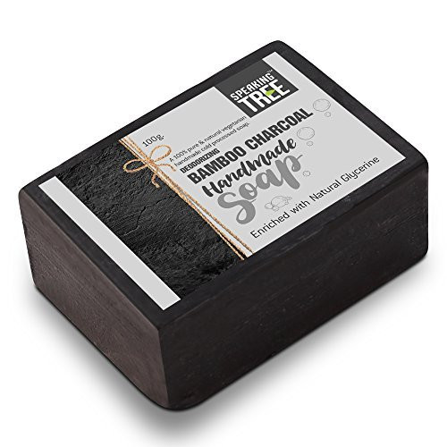 Speaking Tree Specially Formulated and Cold Processed Deodorizing Bamboo Charcoal Handmade Soap to Cleanse Skin Naturally and A Beautifully Refreshing Aroma (Pack of 3) [Fit Tuber Recs]