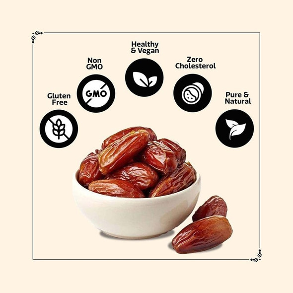 Wonderland Foods Arabian Dates (Khajur)|250g|8.82 oz [Fit Tuber Recs]
