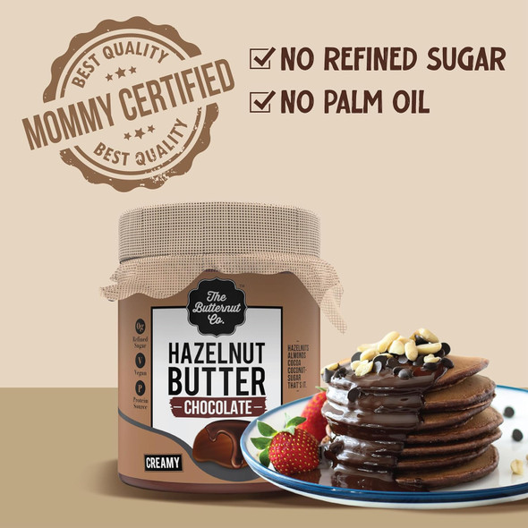 The Butternut Co. Chocolate Hazelnut Spread | 200 gm | 7.05 oz [Fit Tuber Recs]