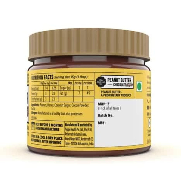 The Butternut Co. Peanut Butter Chocolate, Crunchy | 340 gm | 11.99 oz [Fit Tuber Recs]