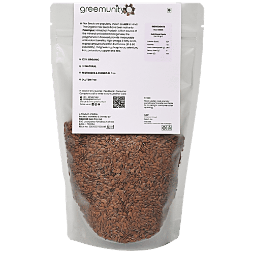 Greemunity Organic Flax Seeds|250 g