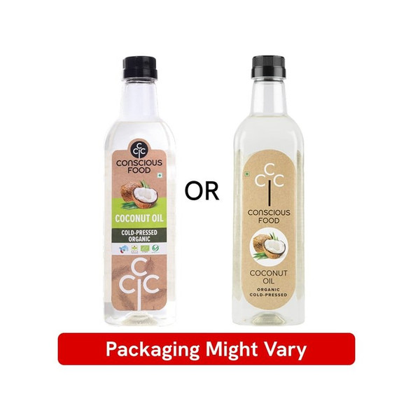 Conscious Food Cold Pressed & Organic Coconut Oil|500 ml