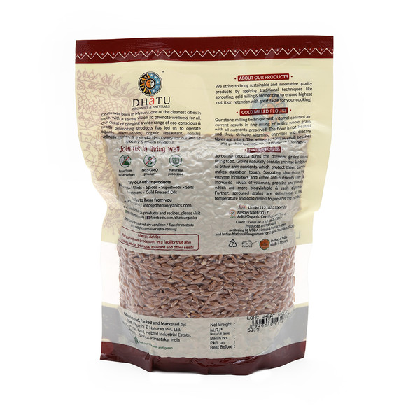 DHATU ORGANICS & NATURALS Long Wheat Dalia|500 g