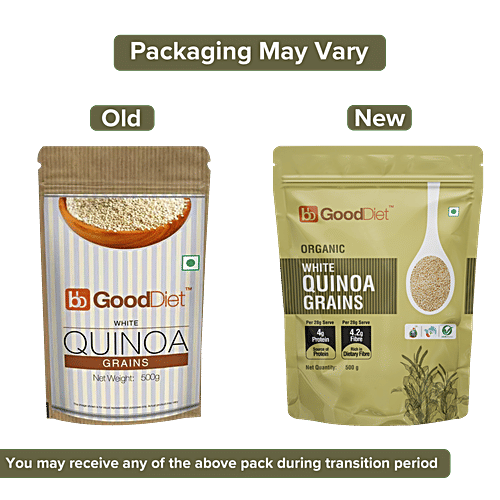 bb Gooddiet Organic White Quinoa Grains|500 g