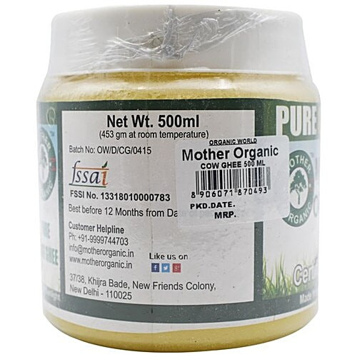 Mother Organic Cow Ghee|500 g