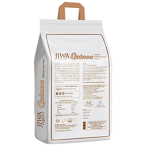 Jiwa Organic Quinoa - 100% Natural & Gluten Free|5 kg