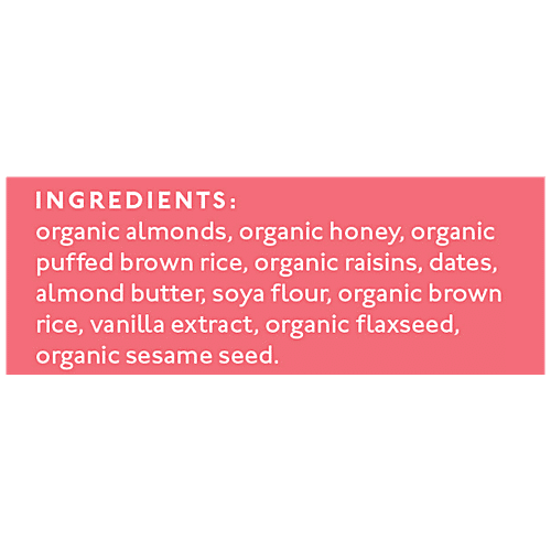 Nourish Organics Vanilla Nut Bar - Made With Fruit, Rich In Protein, Antioxidants, Calcium & Fibre|180 g, 30 g