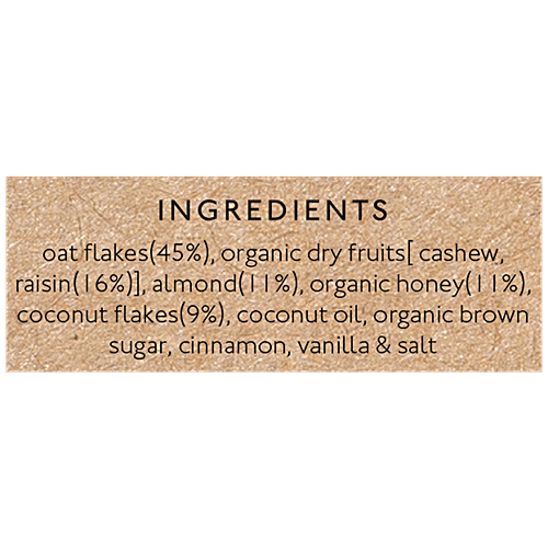 Nourish Organics Oats Granola - Rich In Protein & Fibre, Wheat Free, No Preservatives|300 g