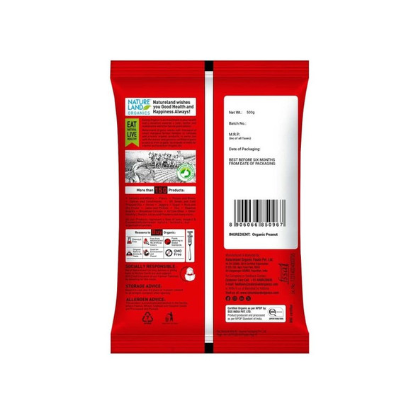 Natureland Organic Peanuts|500 g