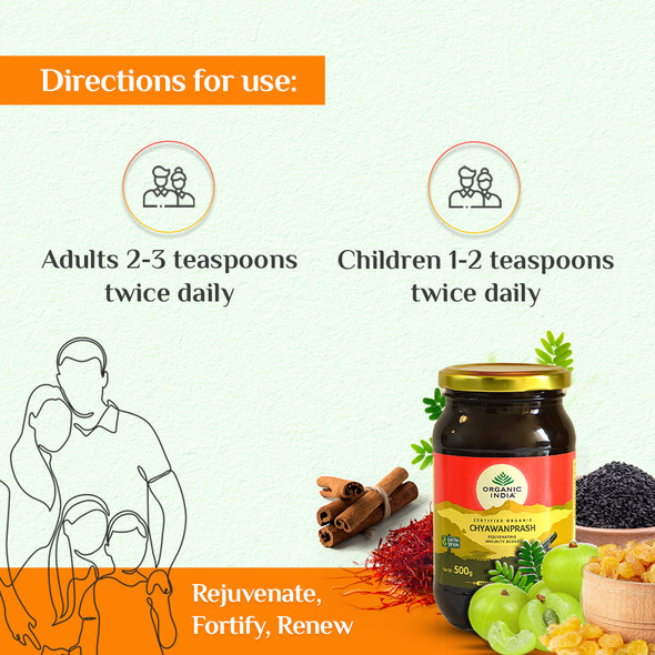 Organic India Combo Chyawanprash & Amalaki capsule|500 g, 60 caps