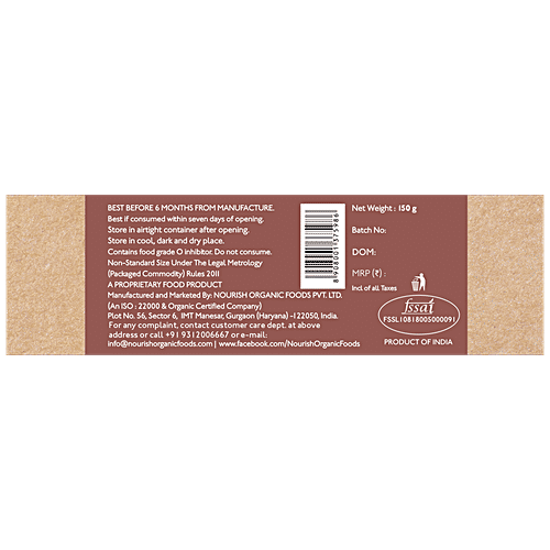 Nourish Organics Chocolate Coconut Cookies - Rich In Antioxidants & Fibre, No Preservatives|140 g