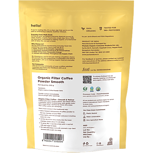 Phalada Pure & Sure Organic - Coffee Powder Smooth|200 g